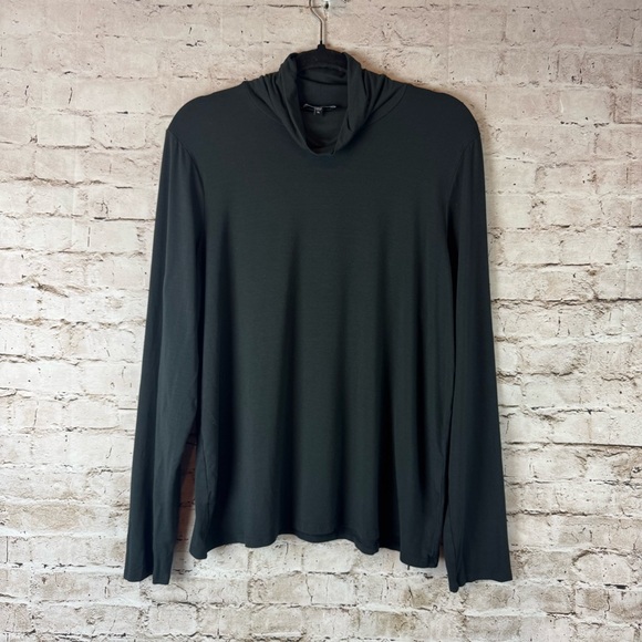 Eileen Fisher Tops - Eileen Fisher Womens XL Black Long Sleeve Turtleneck Top Rayon Lycra Casual